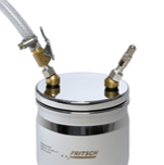 Hardened Stainless Steel Gassing Lids With 2 Valves & Seal Ring for 500 ml Bowl