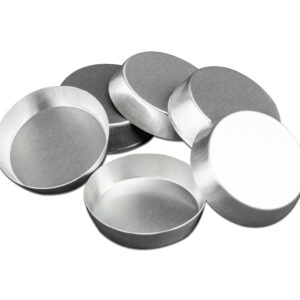 40 mm Aluminium Cups Tapered Wall For Pelletizing, 600 Pcs Total