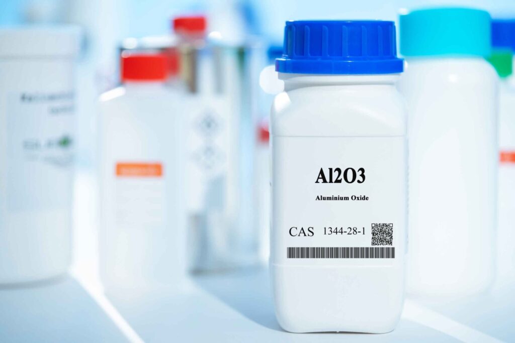 Al2o3,Aluminium,Oxide,Cas,1344-28-1,Chemical,Substance,In,White,Plastic